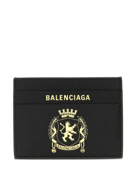 Balenciaga tarjetero con distintivo estampado
