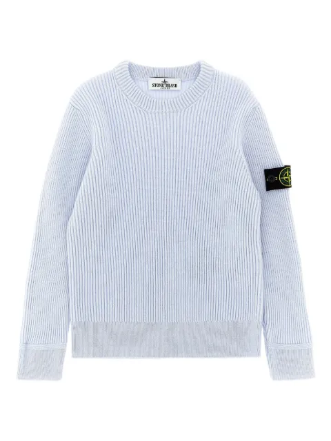Stone Island Junior Compass-badge crew-neck jumper
