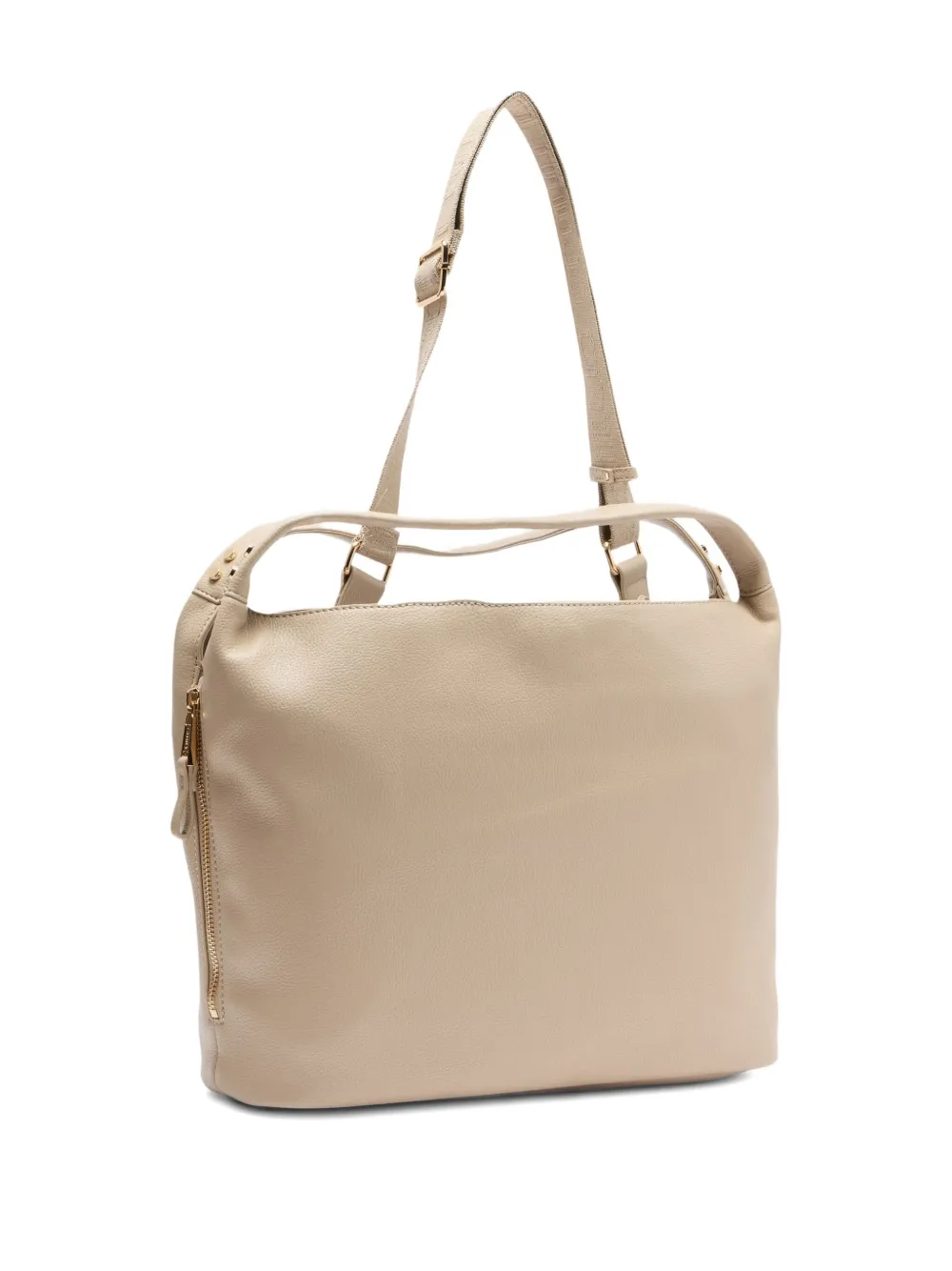 Liu •jo Medium Logo-detail Shoulder Bag In Neutral