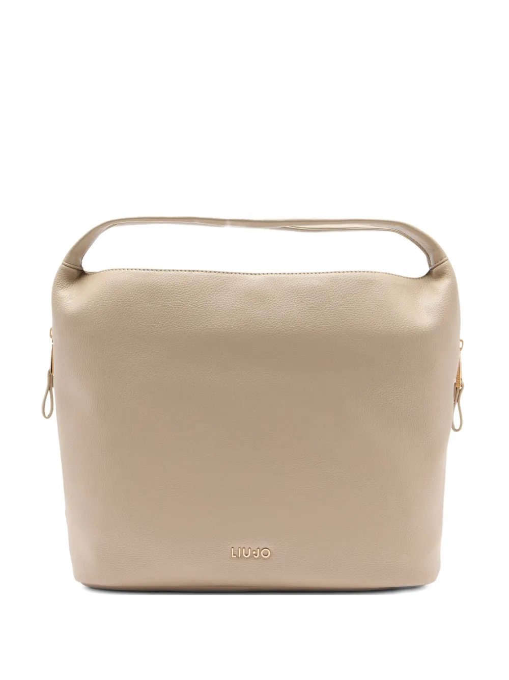 Liu •jo Medium Logo-detail Shoulder Bag In Neutral