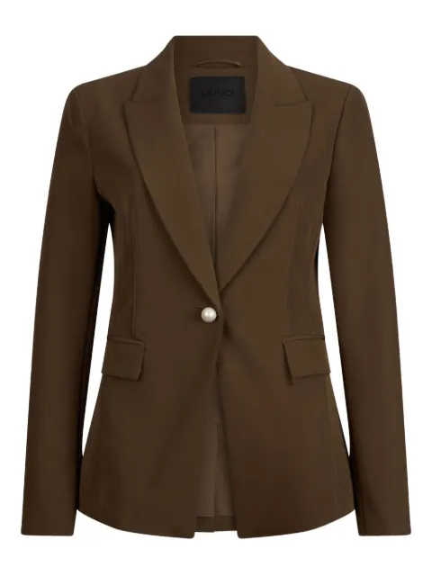 LIU JO lapel pearl-button blazer