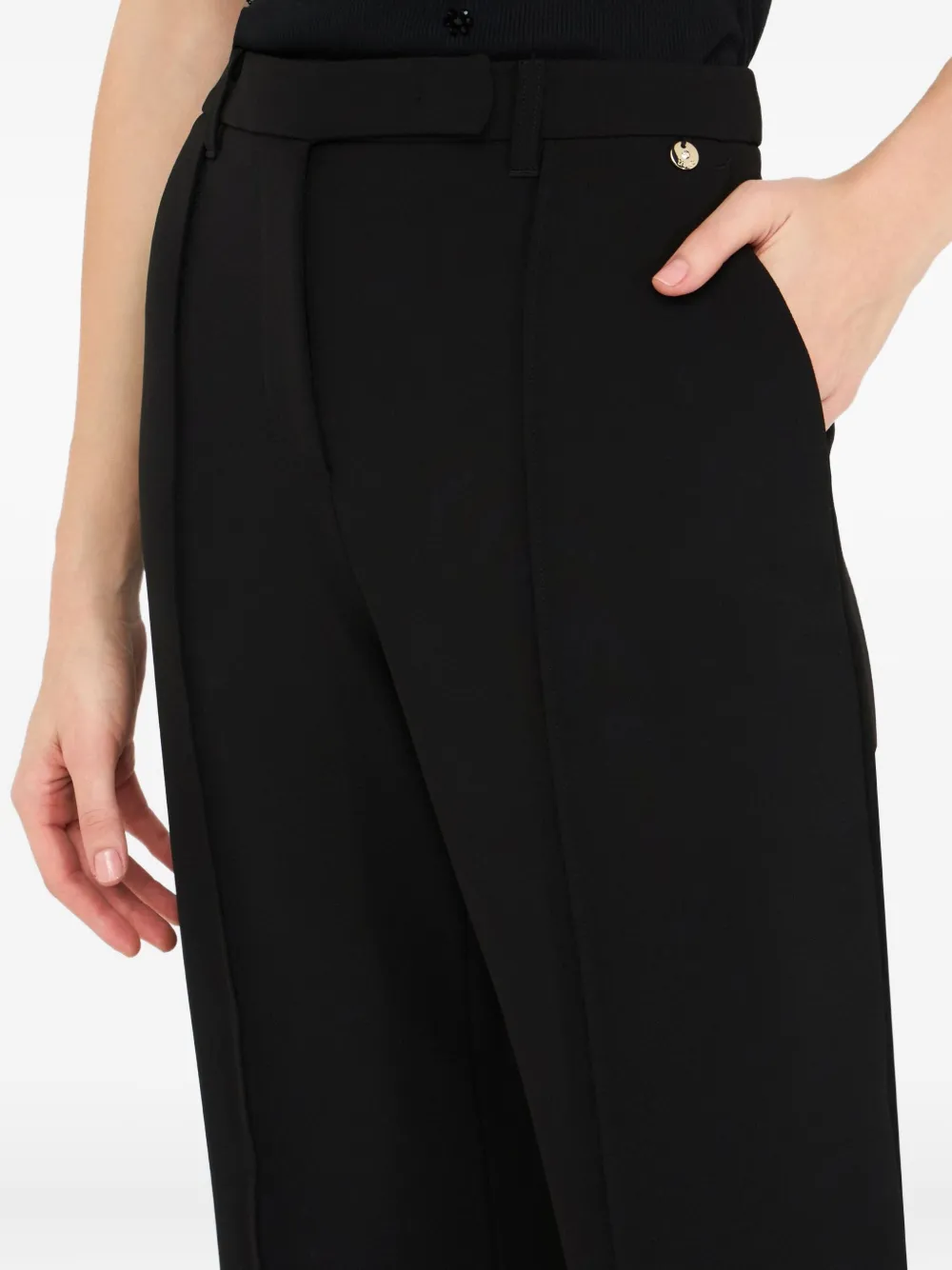 LIU JO Flared plooibroek Zwart