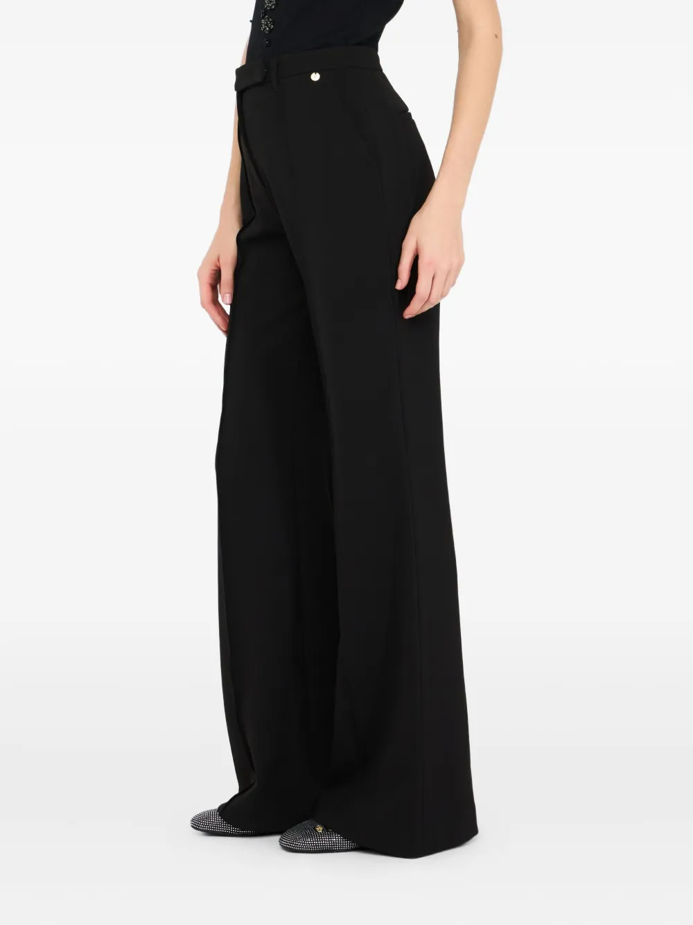 LIU JO Flared plooibroek Zwart