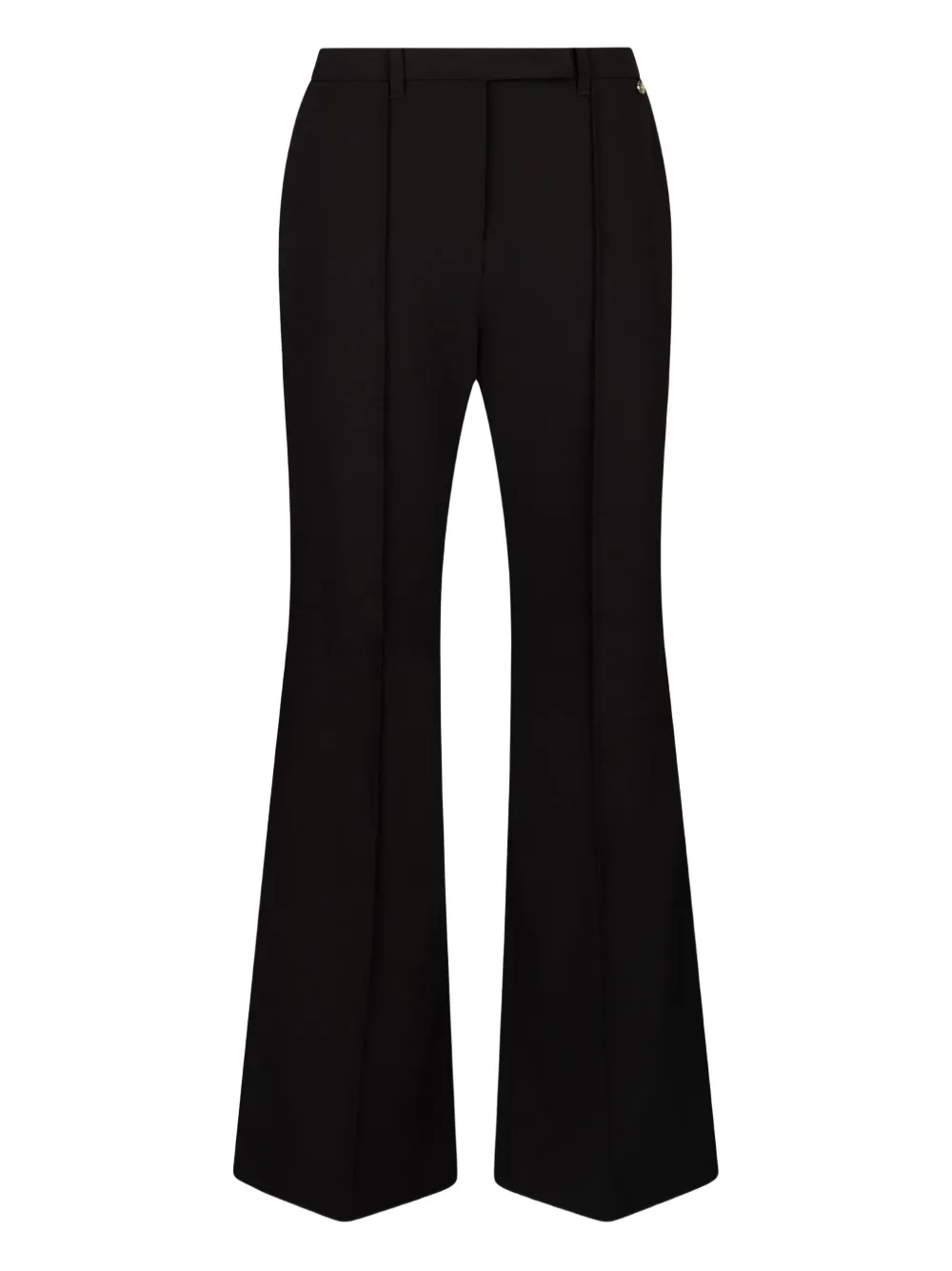 LIU JO sewn pleat flared trousers | Black | Image 1