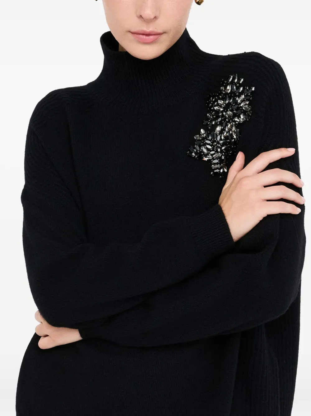 LIU JO Verfraaide trui Zwart