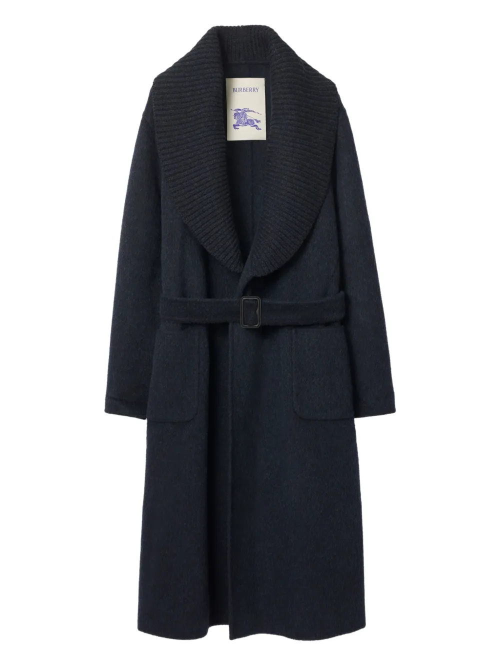 Burberry abrigo con cuello esmoquin | azul | Image 1