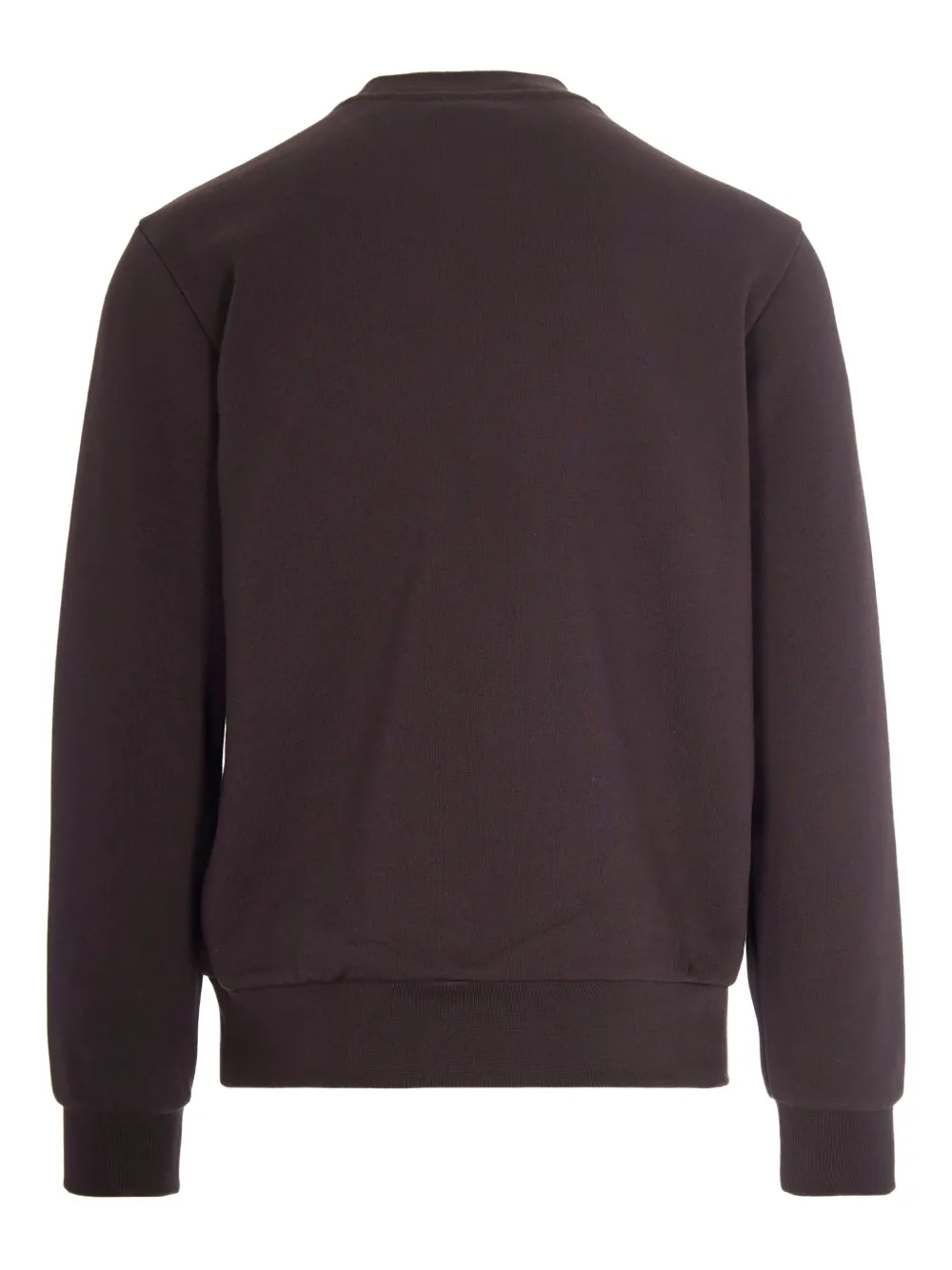 Lacoste Felpa In Cotone Spazzolato Marrone In Brown