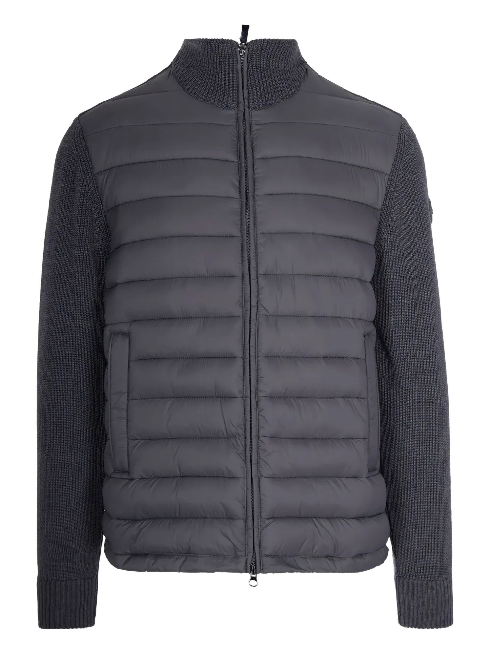 Colmar quilted knitted-panel jacket | Grey | Image 1