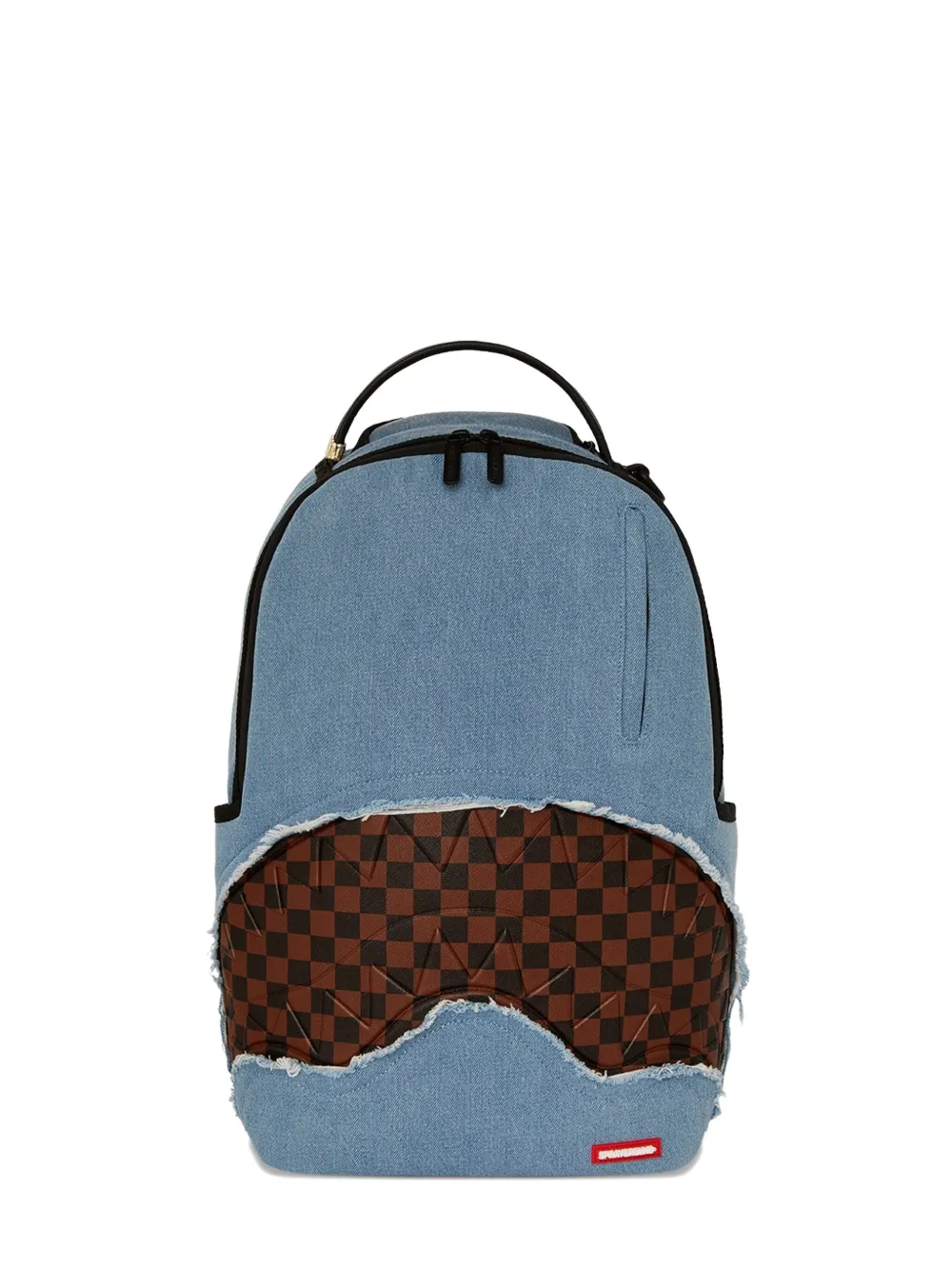 Sprayground Denim Shark Bite Dlxsv Backpack In Blue