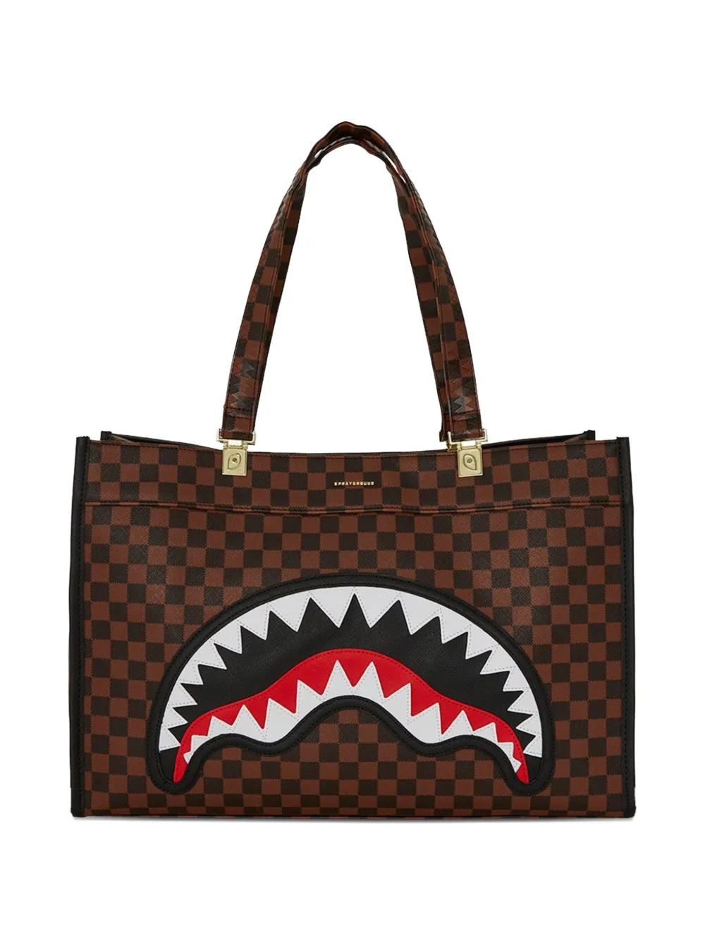 Sprayground Sawtooth Sharks in Paris tote bag | Brown | Image 1
