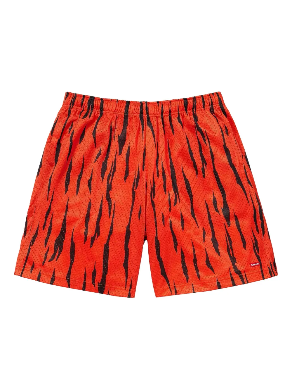 Supreme tiger-stripe mesh shorts | Red | Image 1