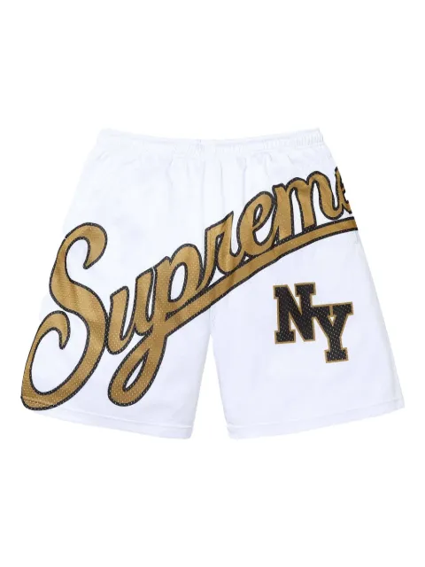 Supreme Big Script mesh shorts