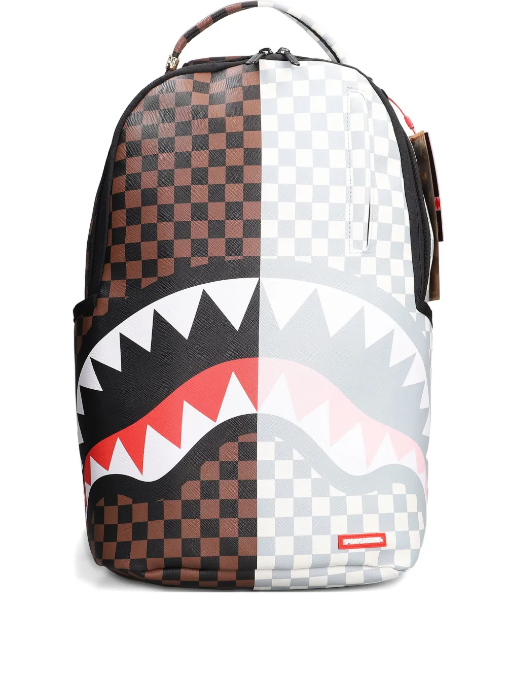 Sprayground shark-face two-tone backpack | Brown | Image 1