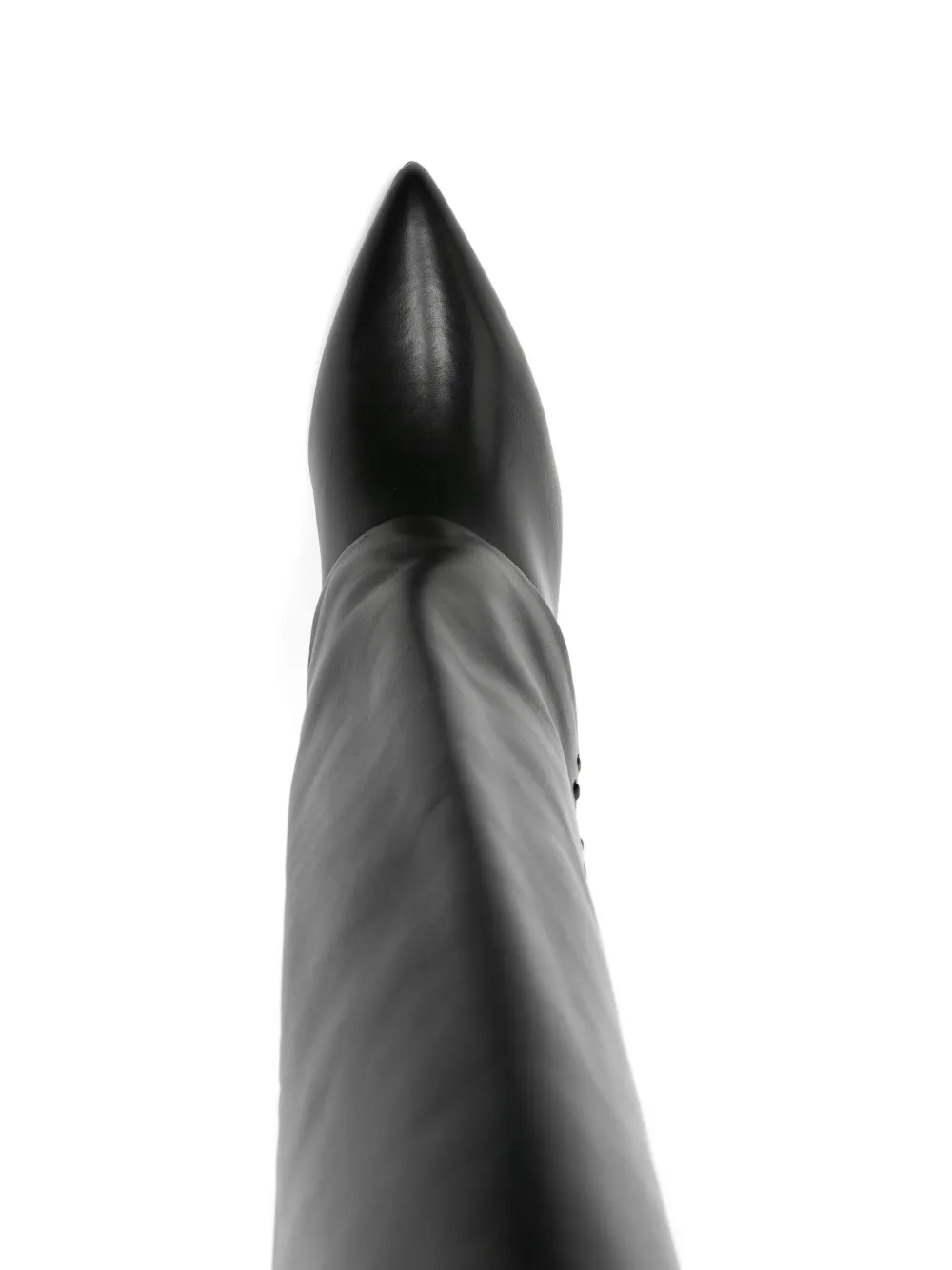 Evaluna Leren laarzen Zwart