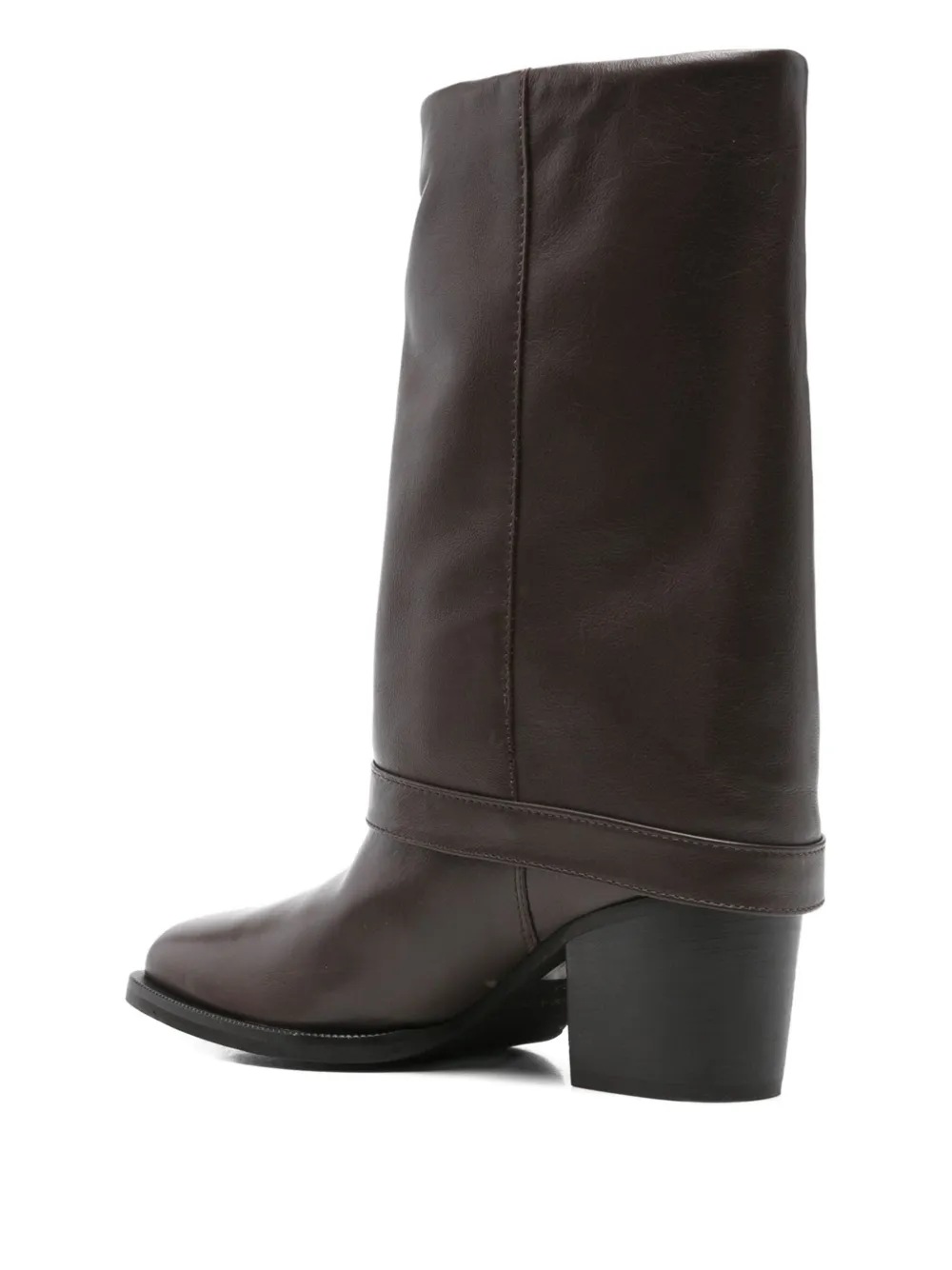 Evaluna Buckle-strap Boots In Brown