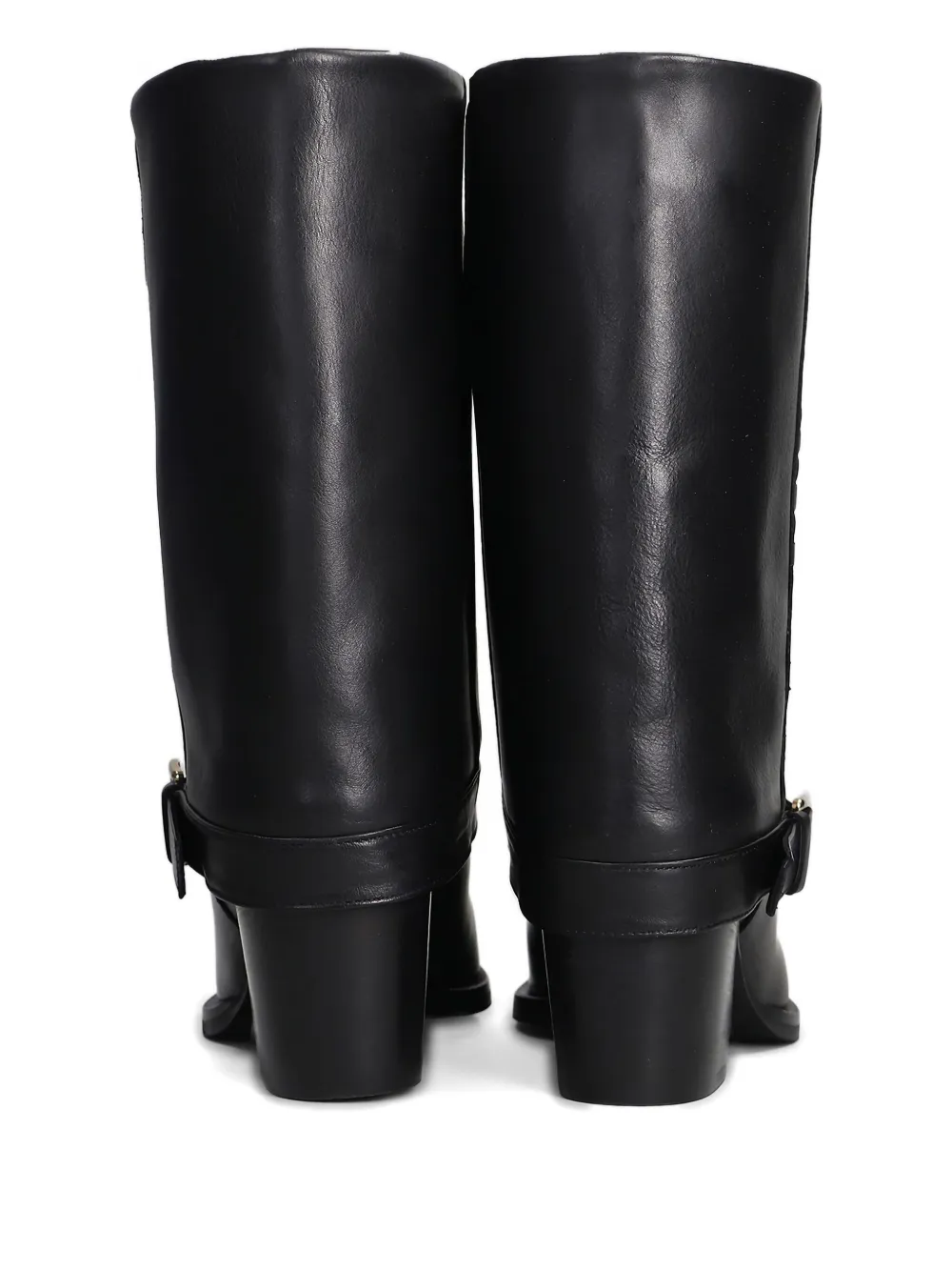 Evaluna Laarzen verfraaid met stiksel en gesp Zwart