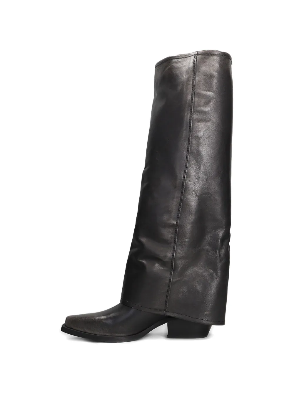 Metisse leather cowboy boots Zwart