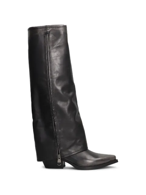 Metisse leather cowboy boots
