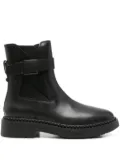 Ash leather Chelsea boots - Black