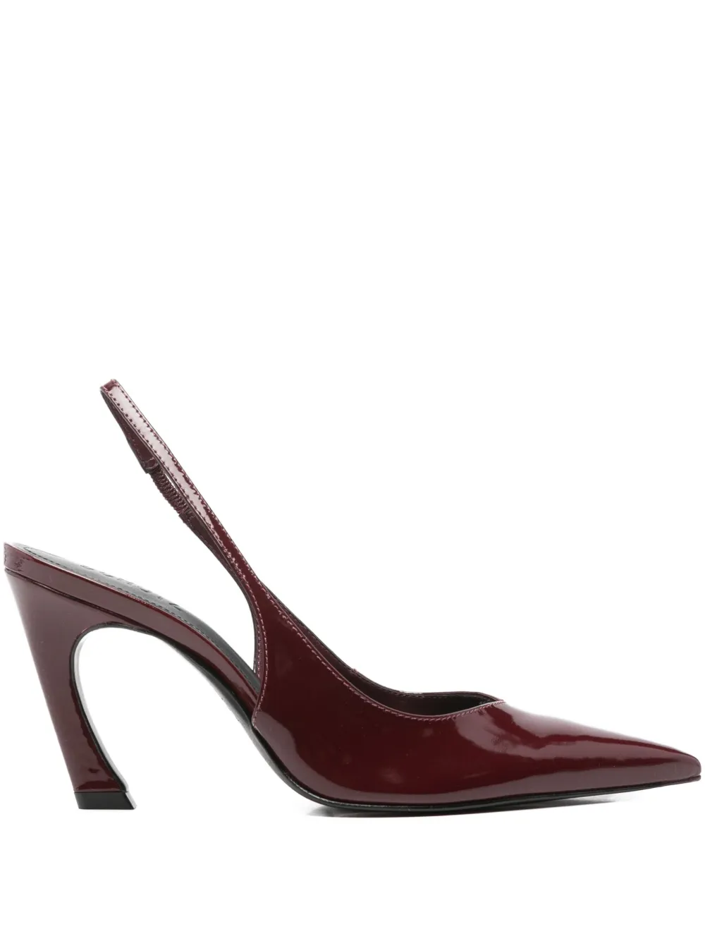 Schutz 90mm pointed-toe slingback pumps - Rosso