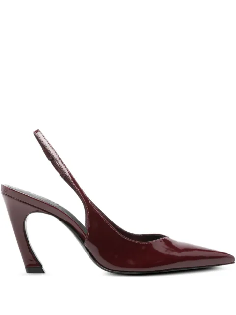 Schutz 90mm pointed-toe slingback pumps