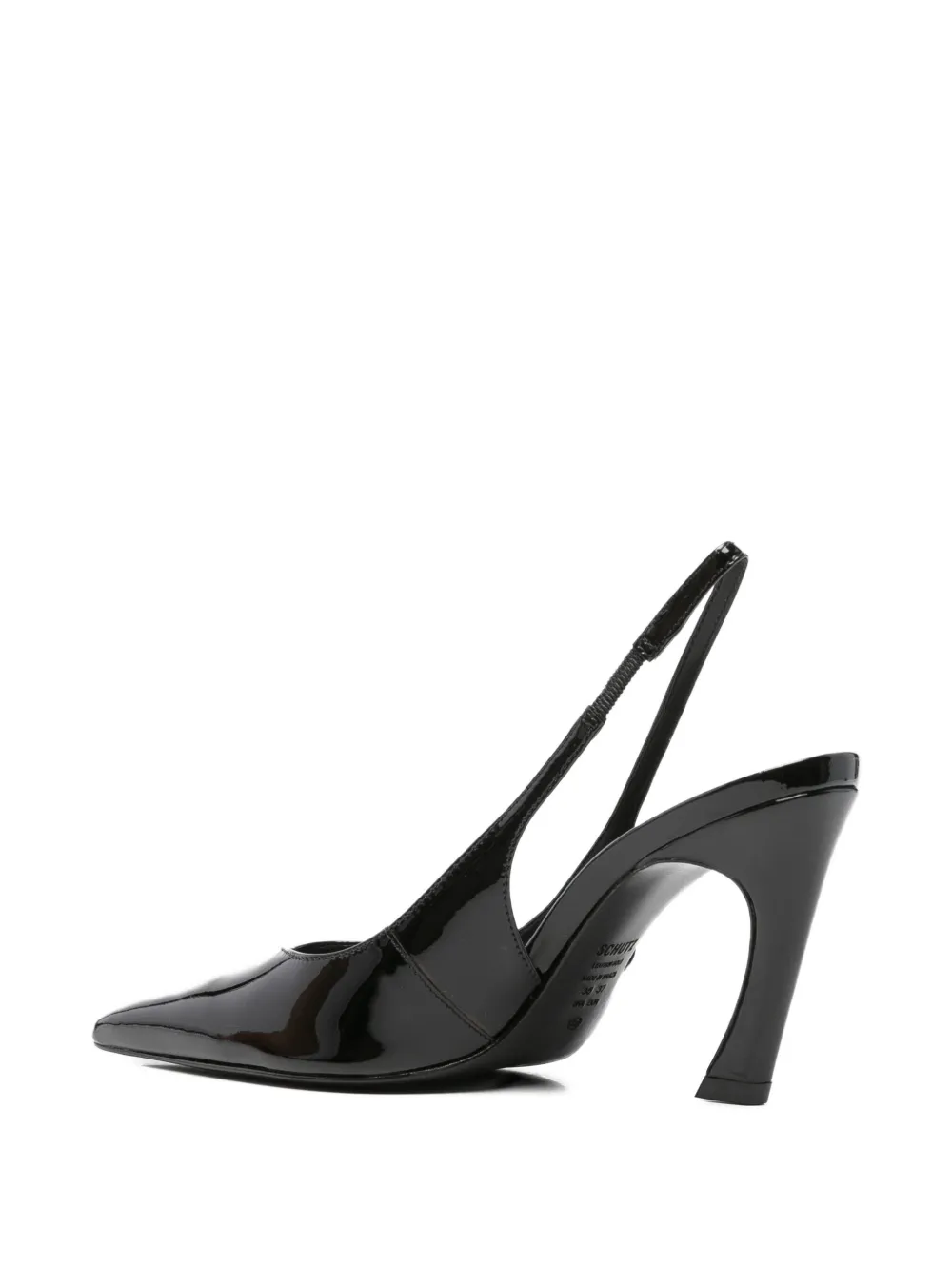 Schutz 90mm Pointed-toe Slingback Pumps In Black