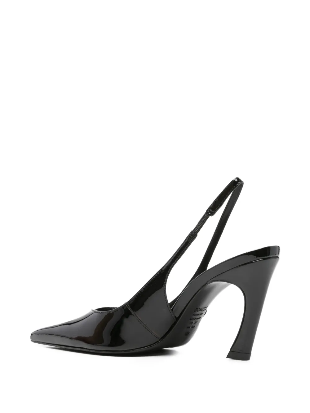 Schutz 90 mm slingback pumps met puntige neus Zwart