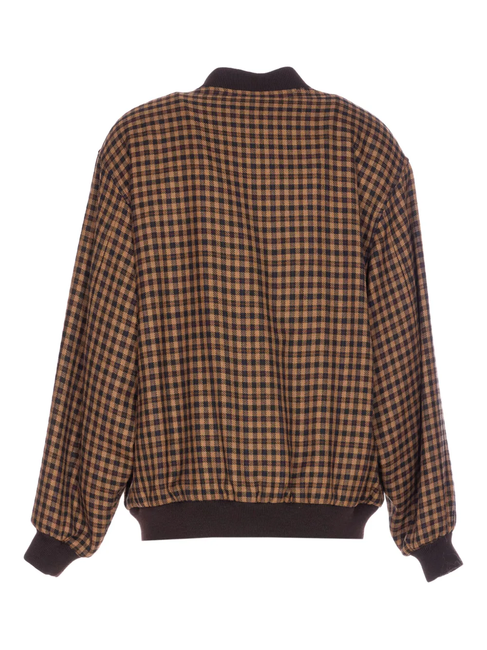 Saint Laurent check zip-up bomber jacket | Varsity Jackets | Image 2