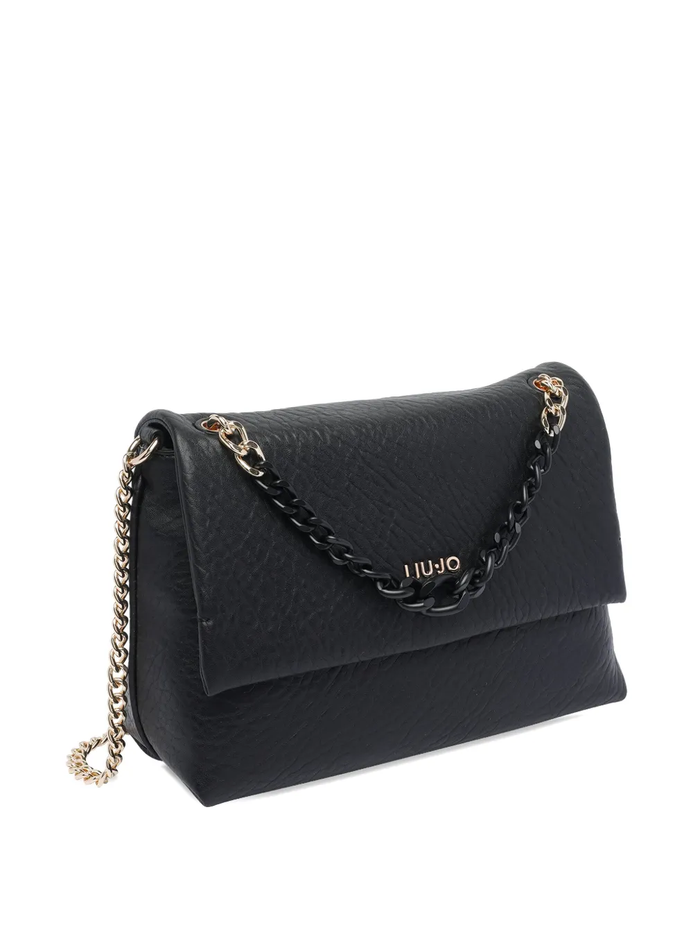 Liu •jo Push-lock Chain-strap Tote Bag In Black