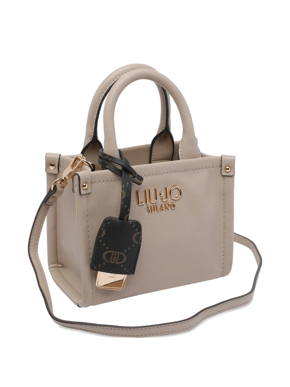 Liu •jo Top-handles Logo-charm Tote Bag In Neutral