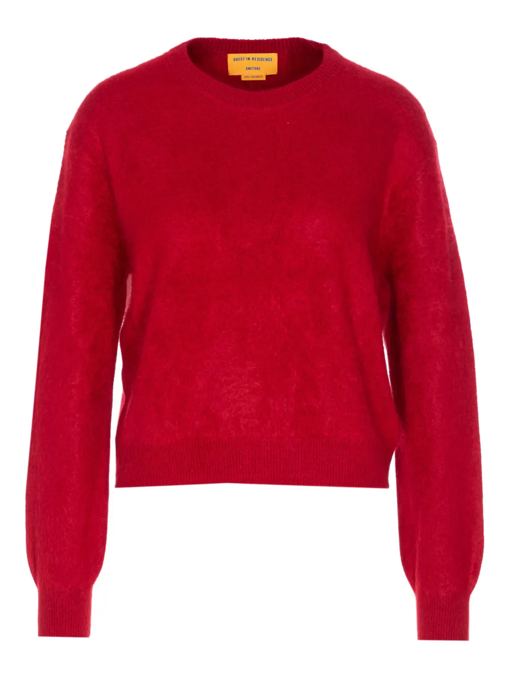 Guest In Residence Crew-neck Cashmere Sweater In Red