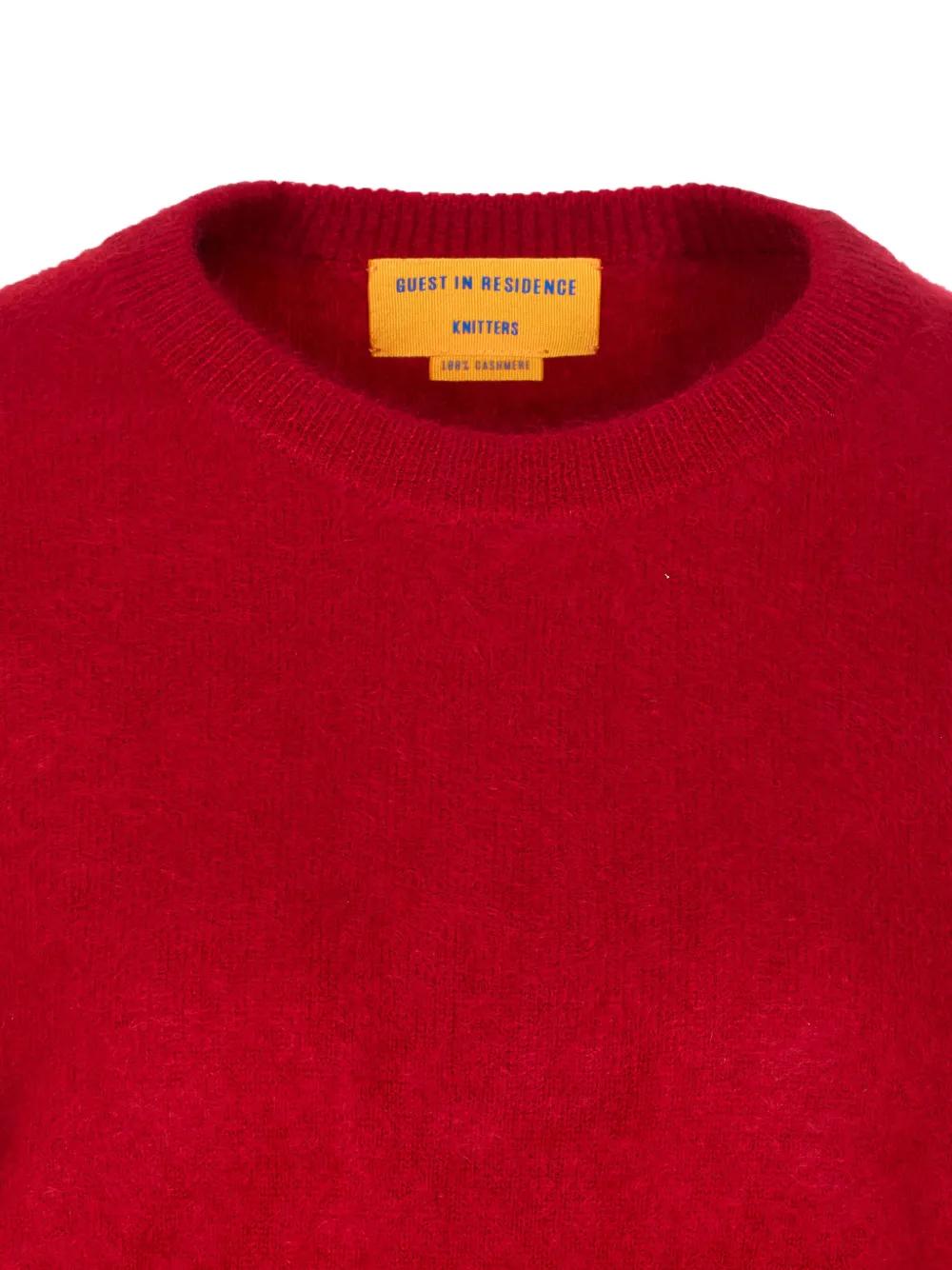 Guest In Residence Crew-neck Cashmere Sweater In Red