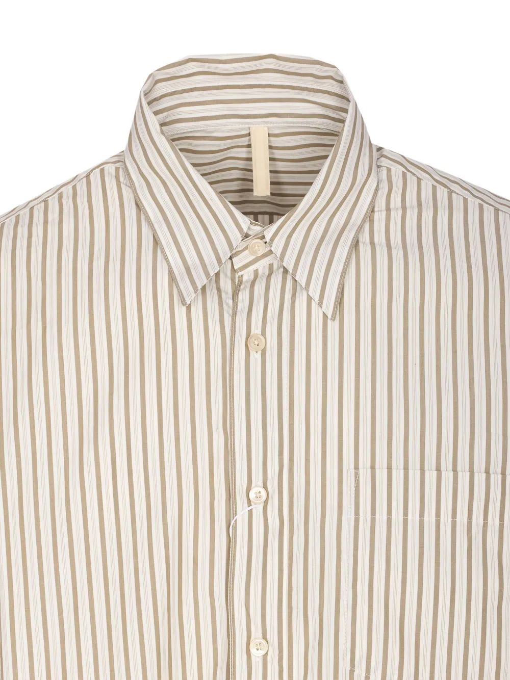 Sunflower Gestreept overhemd met zak Beige