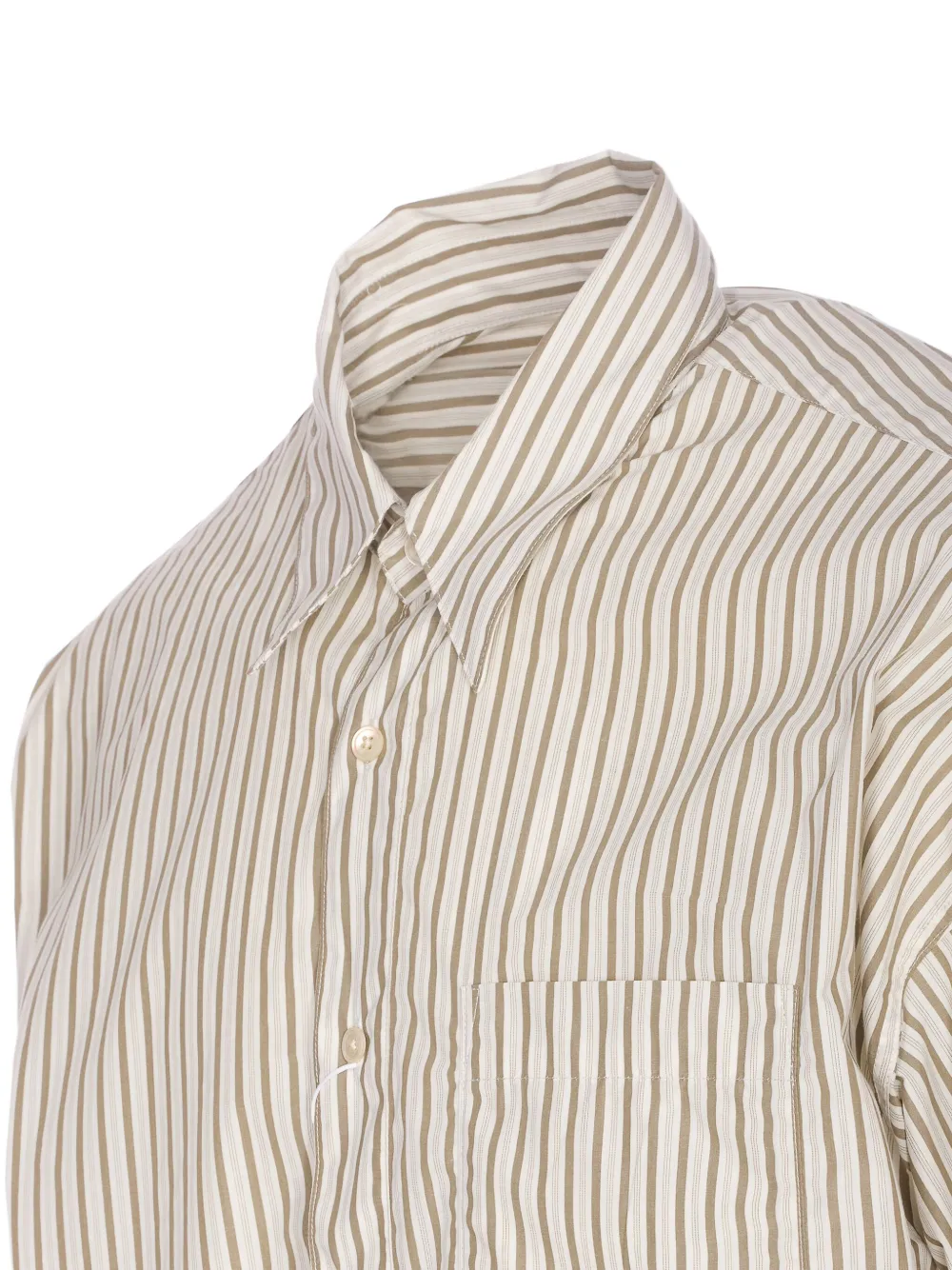 Sunflower Gestreept overhemd met zak Beige