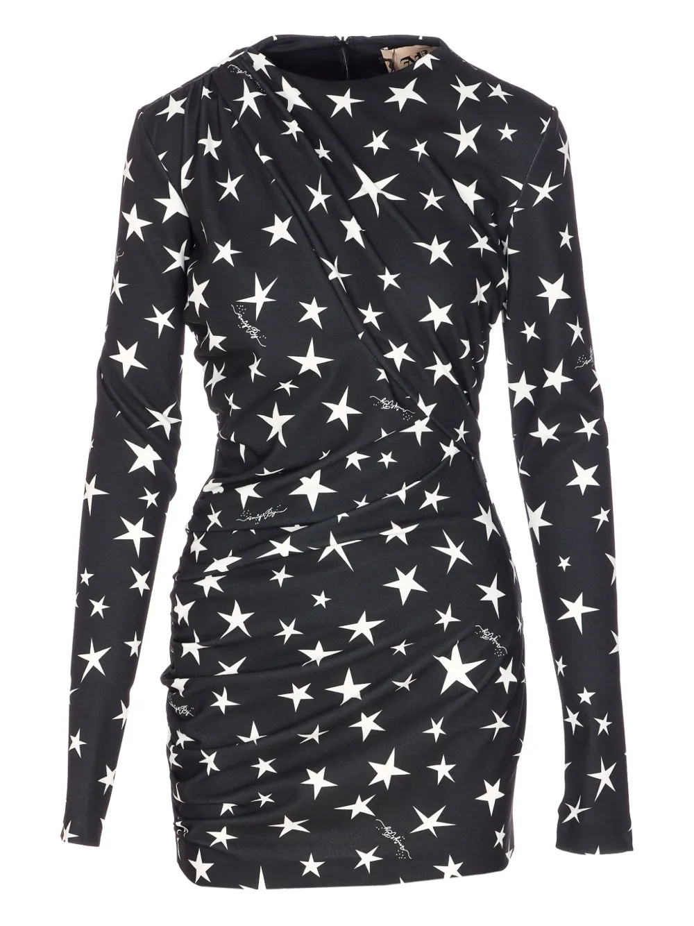 Aniye By star-print long-sleeve mini dress | Black | Image 1