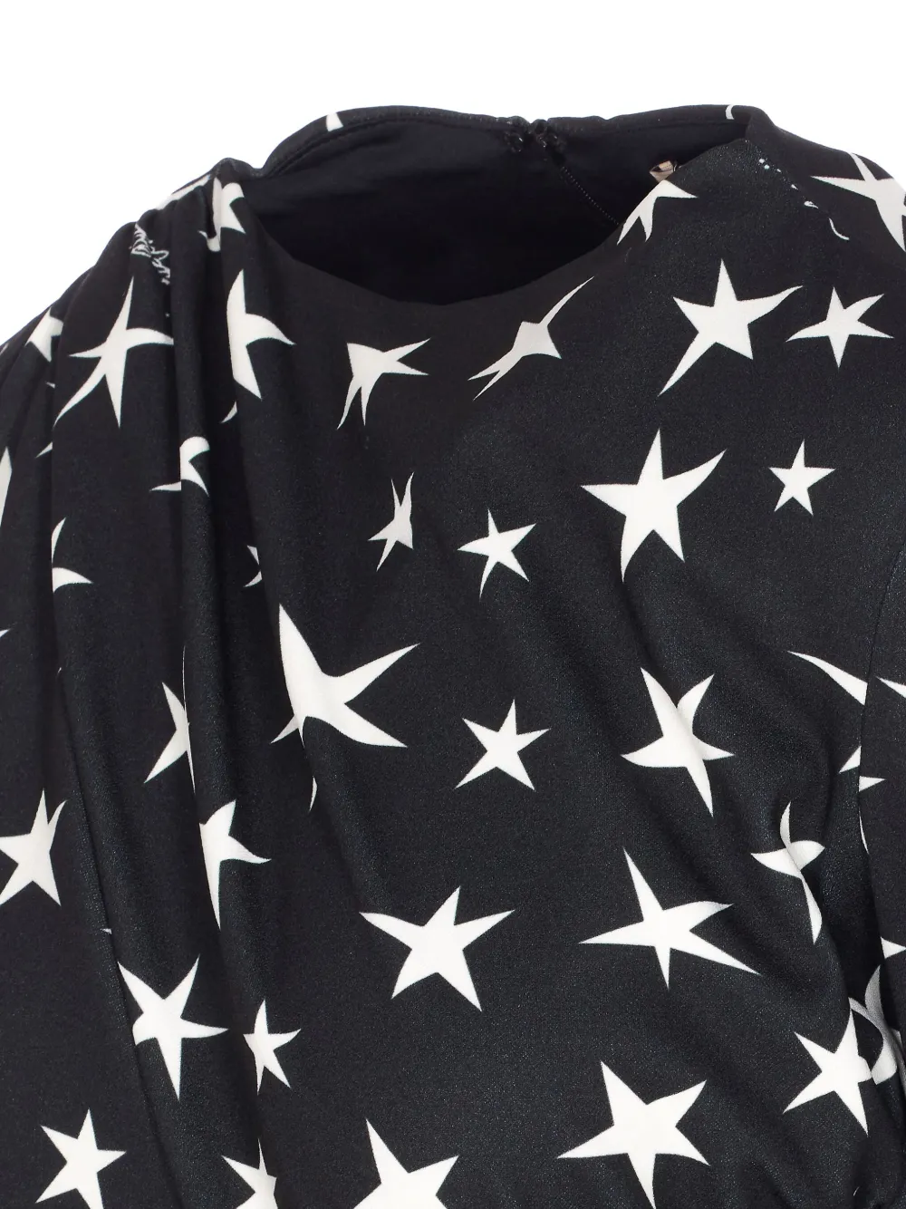 Aniye By Mini-jurk met lange mouwen en sterrenprint Zwart