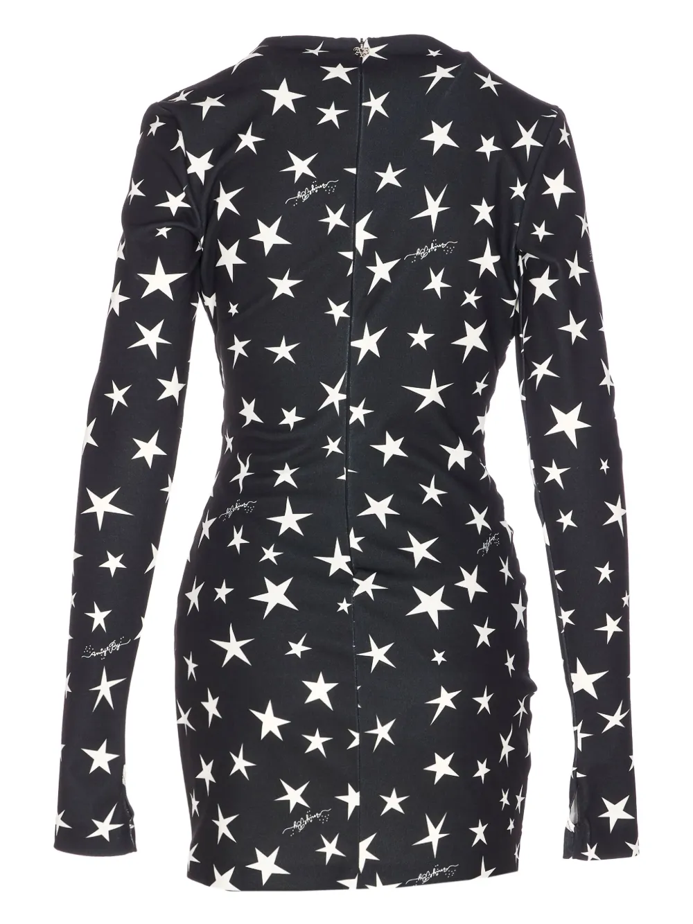 Aniye By star-print long-sleeve mini dress - Zwart