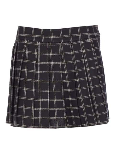 Aniye By checked pleated mini skirt