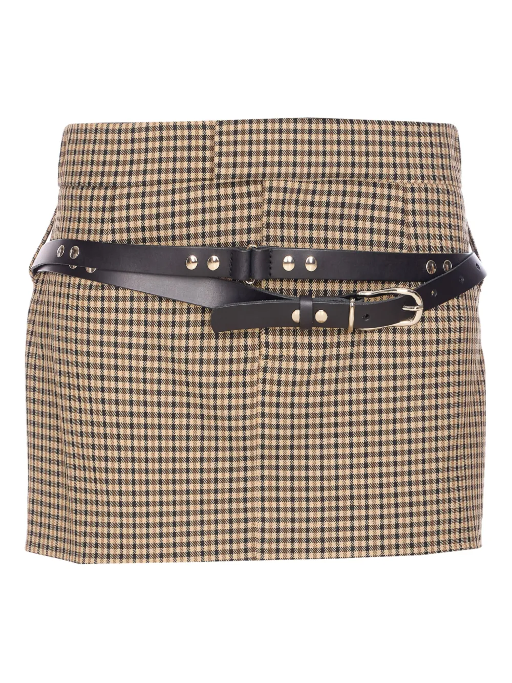 Aniye By Plaid Pattern Mini Skirt In Brown