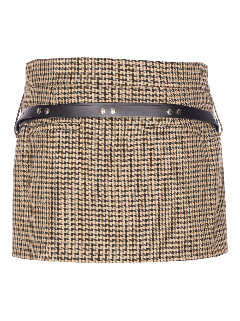 Aniye By Plaid Pattern Mini Skirt In Brown