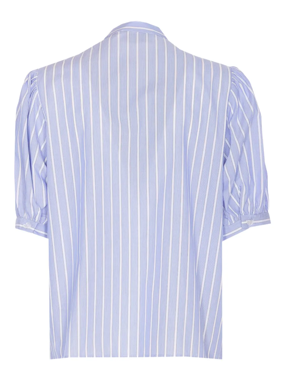 Essentiel Antwerp striped ruffled embellished top - Blauw
