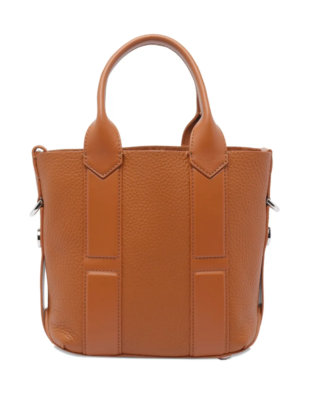 Hogan Script leather tote bag - Bruin