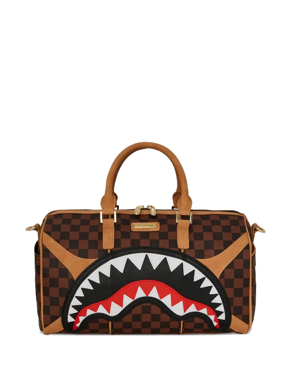 Sprayground check-shark holdalls | Brown | Image 1