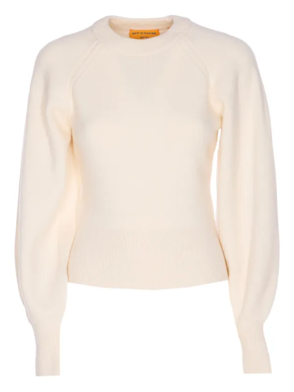 Guest In Residence Raglan-sleeve Cashmere Top in White