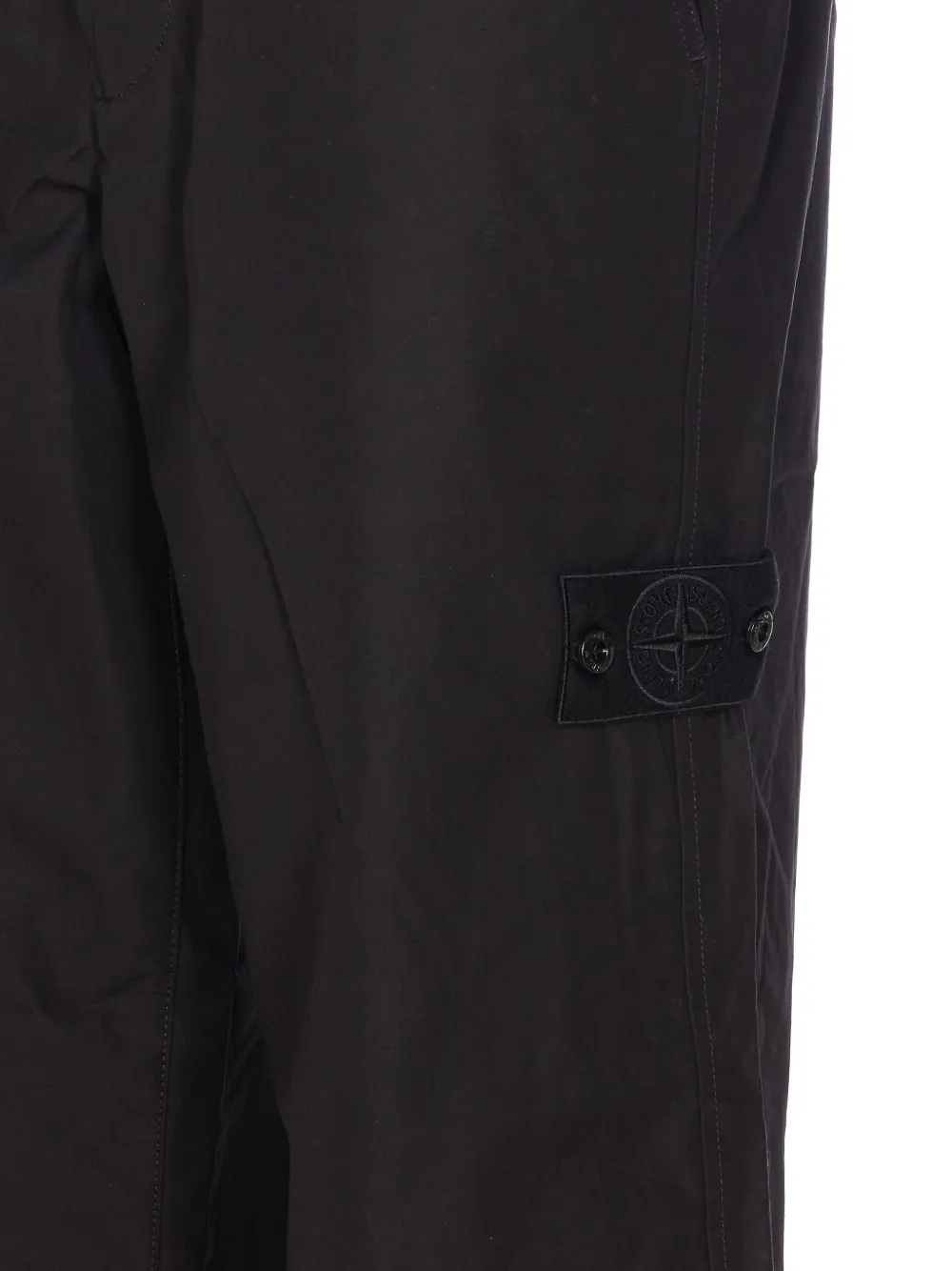 Stone Island Cargo broek met opgestikte zak Zwart