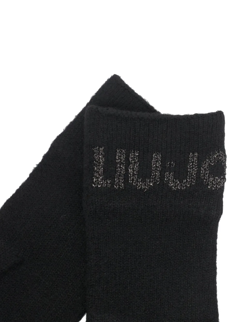 LIU JO Handschoenen met logodetail - Zwart