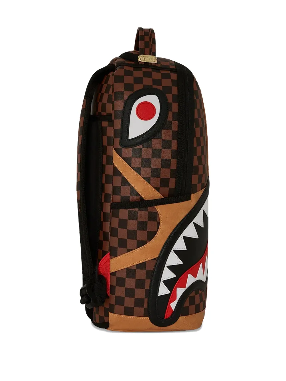 Sprayground Check-shark Backpack In Brown