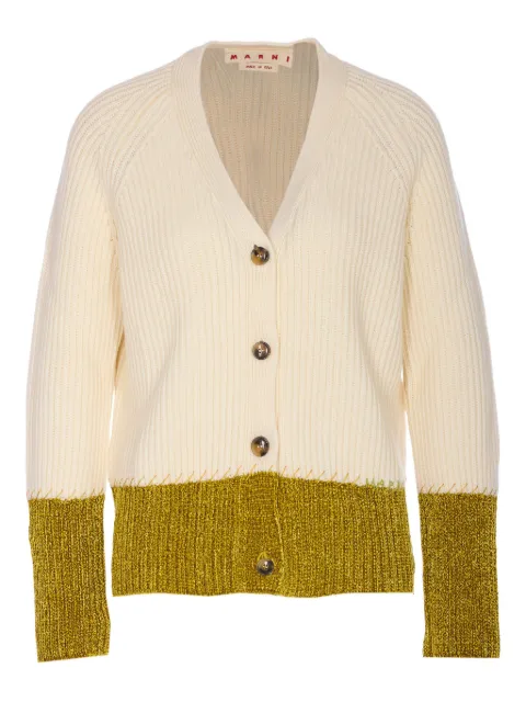 Marni button ribbed cardigan