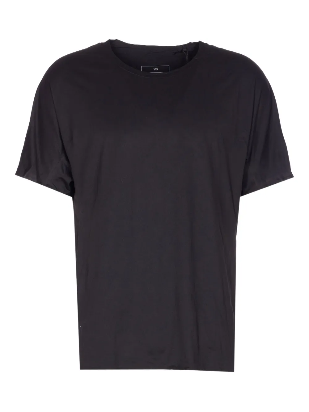 Y-3 Fitted Crewneck Short Sleeve Running T-shirt In Black