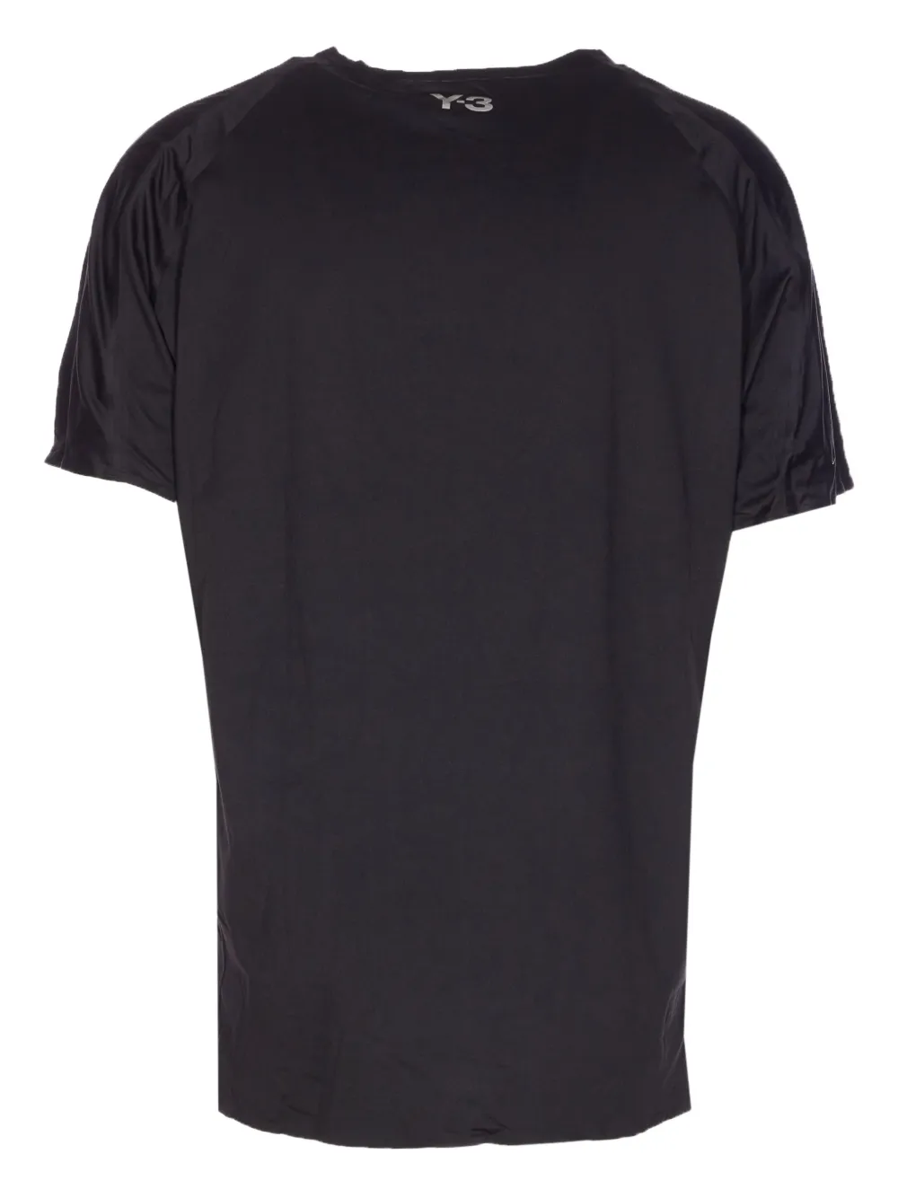Y-3 Fitted Crewneck Short Sleeve Running T-shirt In Black